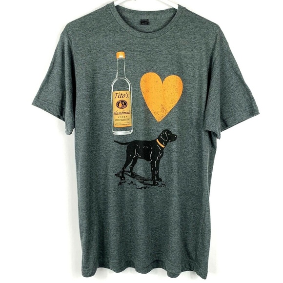 Tito's Vodka Shirts Titos Vodka Dog Lovers Heart Austin Texas